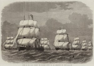 Cruise of the Naval Reserve, the Squadron making for the Rendezvous off Scilly